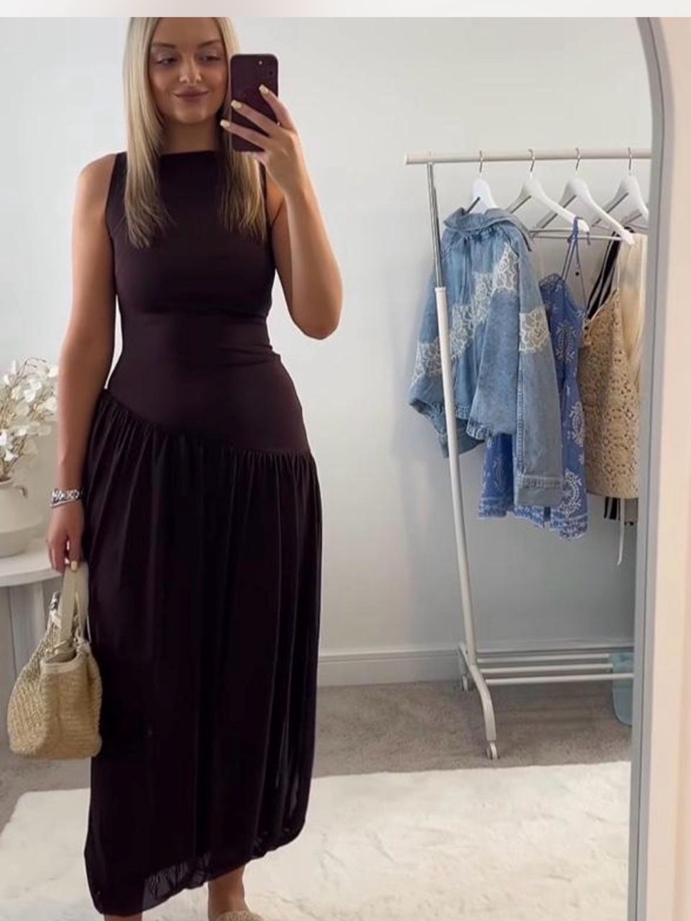 Zara Black Sleeveless Maxi Dress - Elegant Minimalist